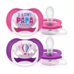 Lutt AVENT "Ultra Air" 6-18 m 2 tk I love papa