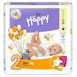 Sauskelnės BELLA Newborn "1" 2-5kg 78vnt (naujagimiams)