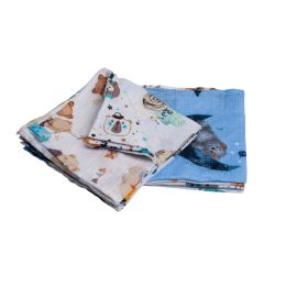 Muslino vystyklų rinkinys kūdikiams "Mini" 5 vnt 38x38 cm