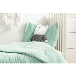 Muslino patalynė kūdikiui 135x100 "Soft mint" 