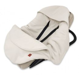 Pledas - vokelis automobilinei kėdutei "Blush teddy beige" 90x90 cm 