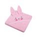 Beebi rätik kapuutsiga "Bunny" 80x80 cm roosa